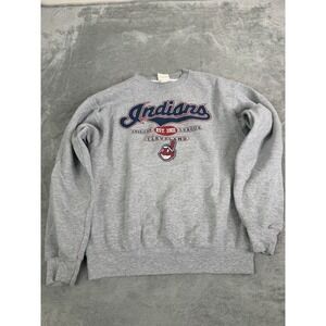 Vintage 2003 Cleveland Indians MLB Sweatshirt Youth Size XL Gray
